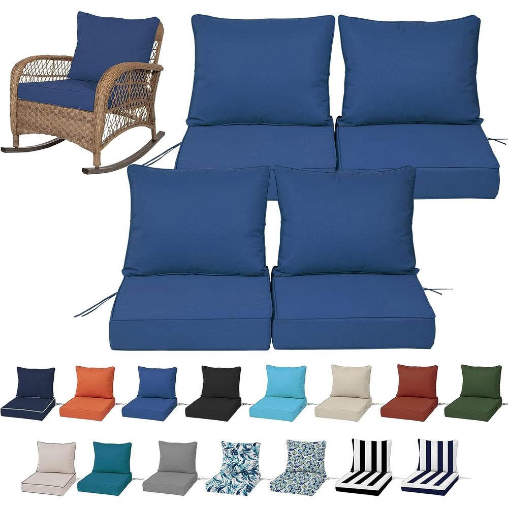 Outdoor Furniture - Conjunto de 4 Almofadas Profundas para