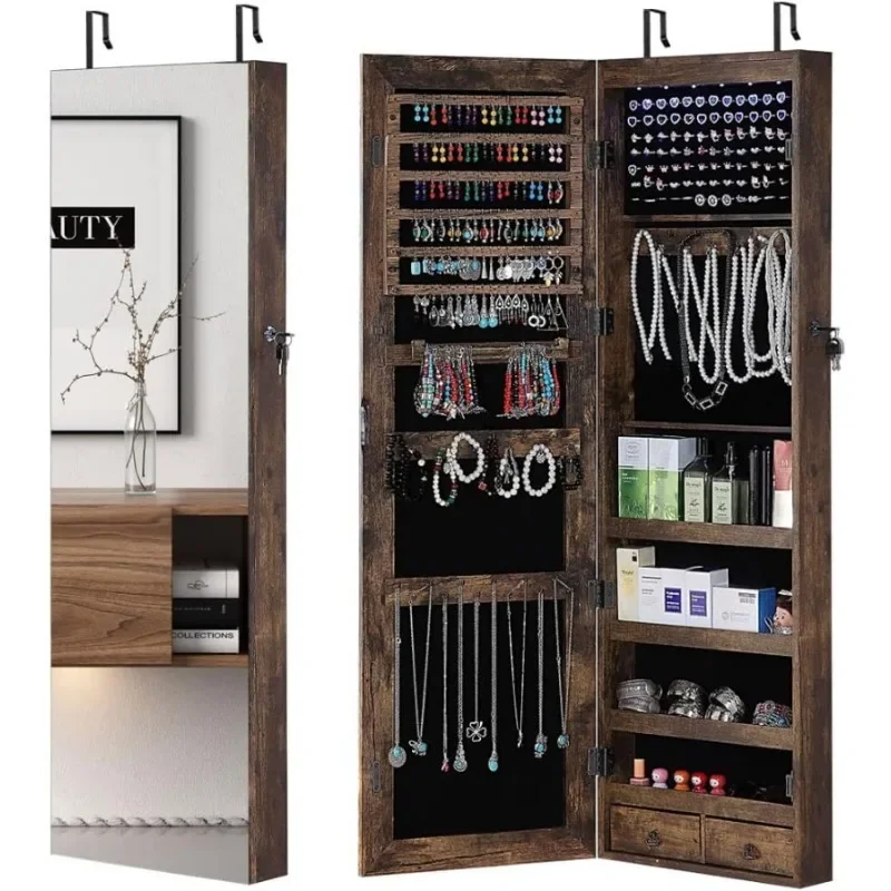 Full Length Mirror Jewelry Armoire - Espelho de corpo inteiro com armário