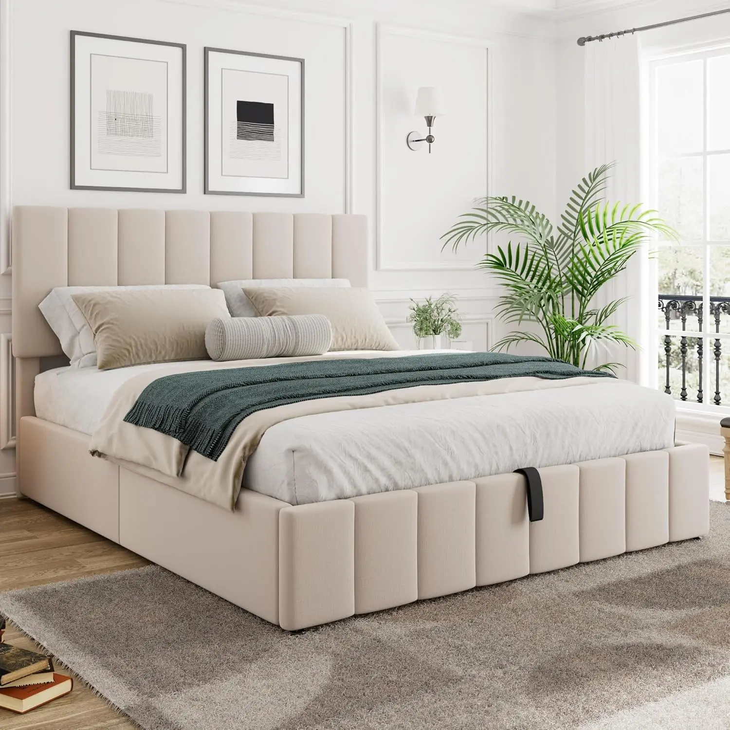 Gas Lift Storage Bed Hydraulic - Cama com plataforma de armazenamento elevatória
