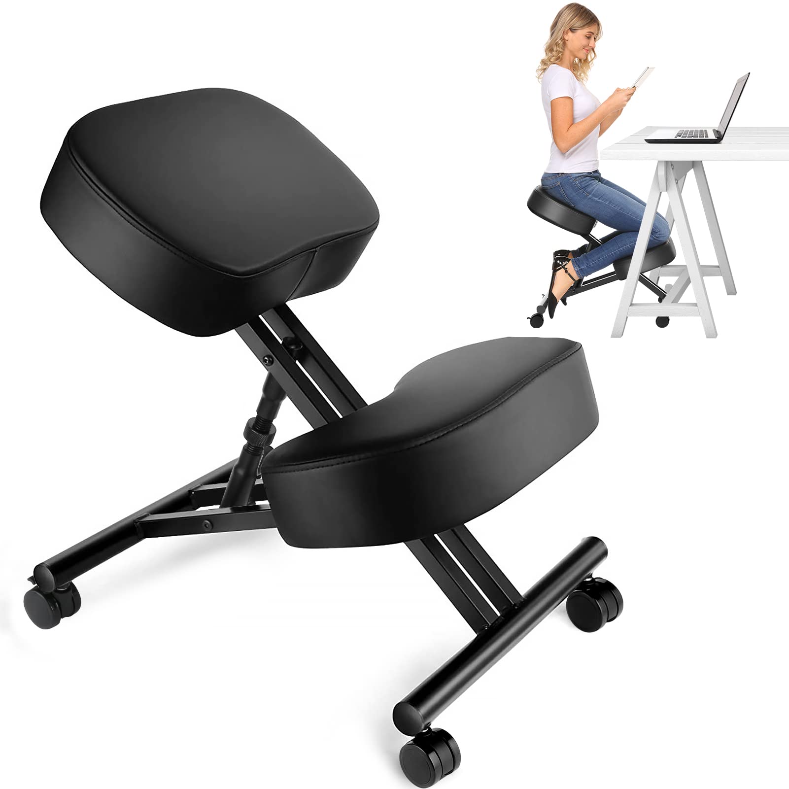 Office Furniture - Cadeira Ergonômica para Escritório, Banqueta Ajustável
