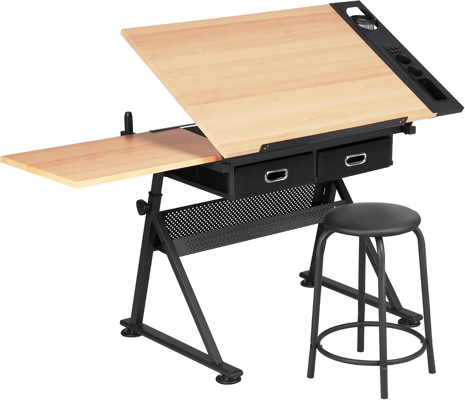 Office Furniture - Mesa de Desenho Ajustável com Banqueta