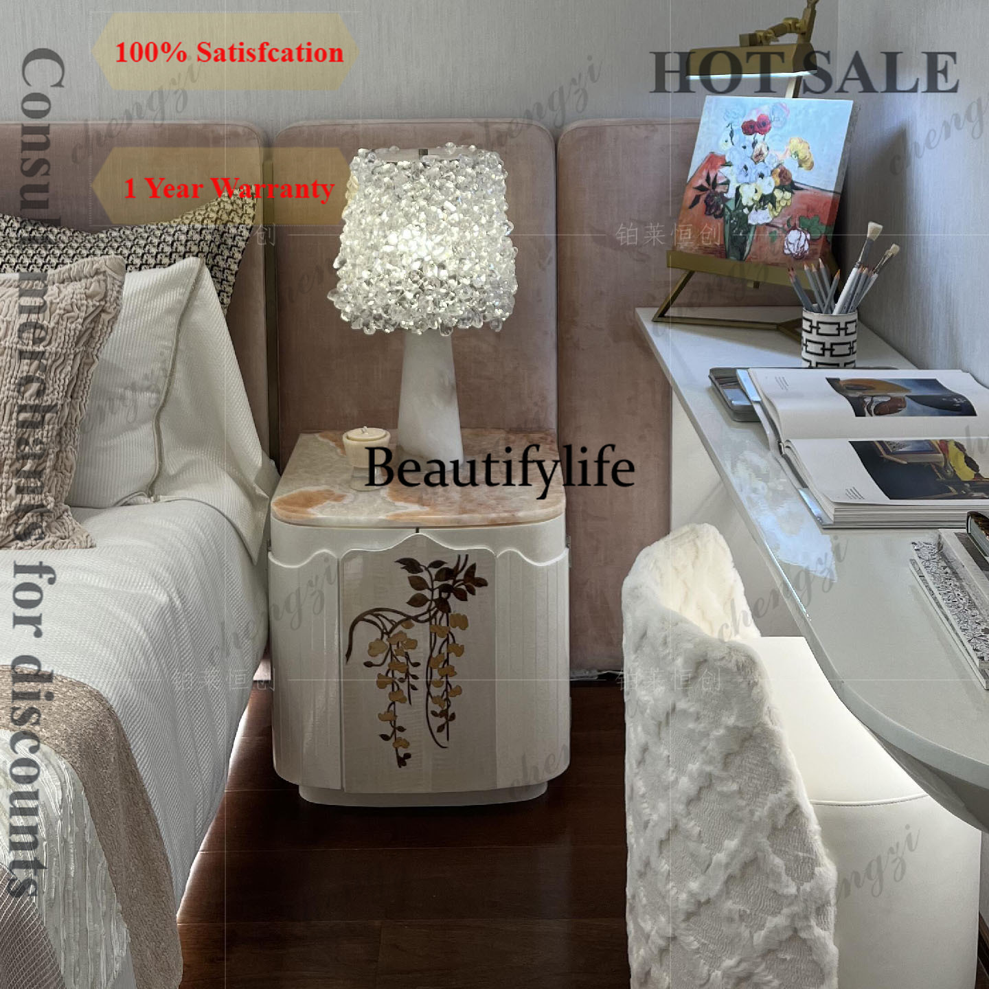 Tables - Mesa de cabeceira italiana de luxo