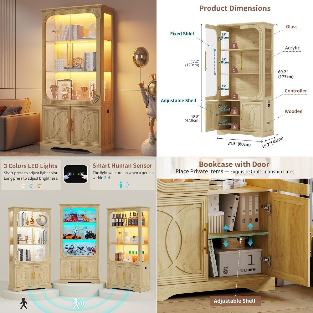 Storage - Armário Expositor com Portas de Vidro