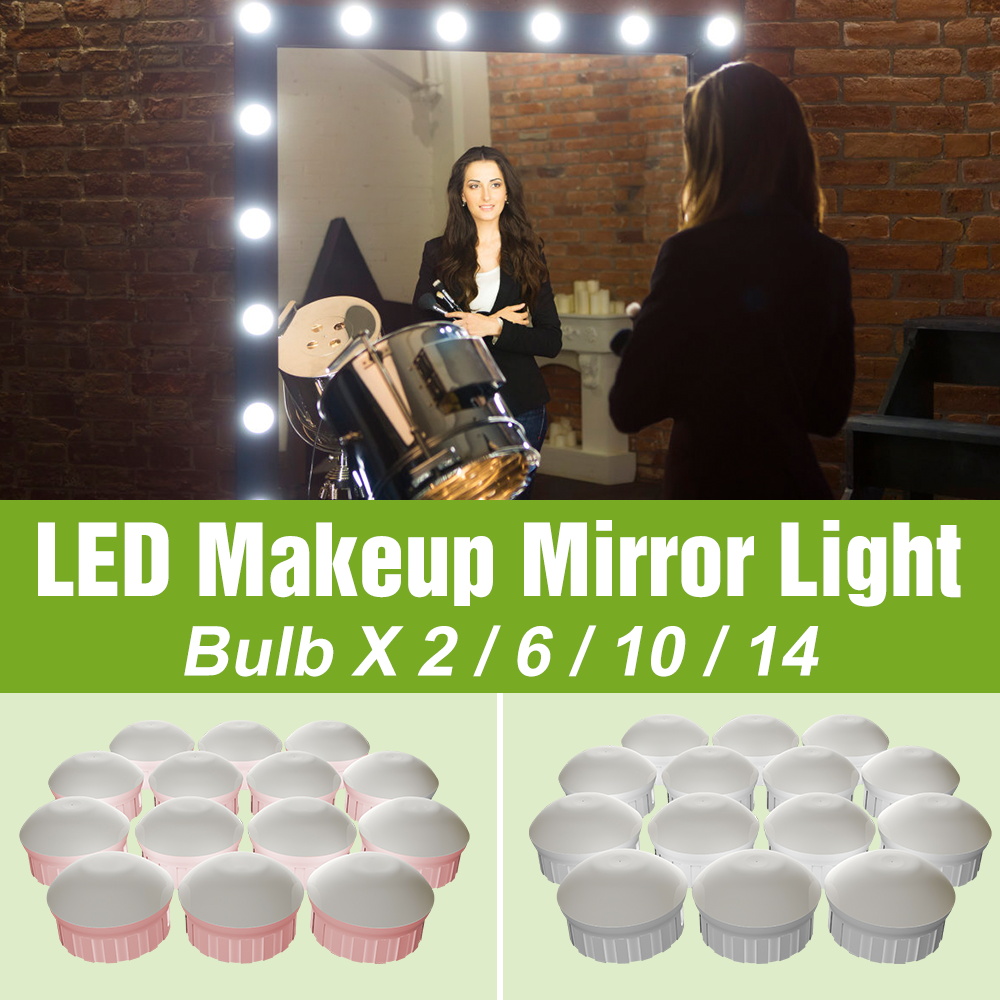 Dressing Table Vanity With Lighted Mirror - Lâmpada LED para Espelho de Maquilhagem