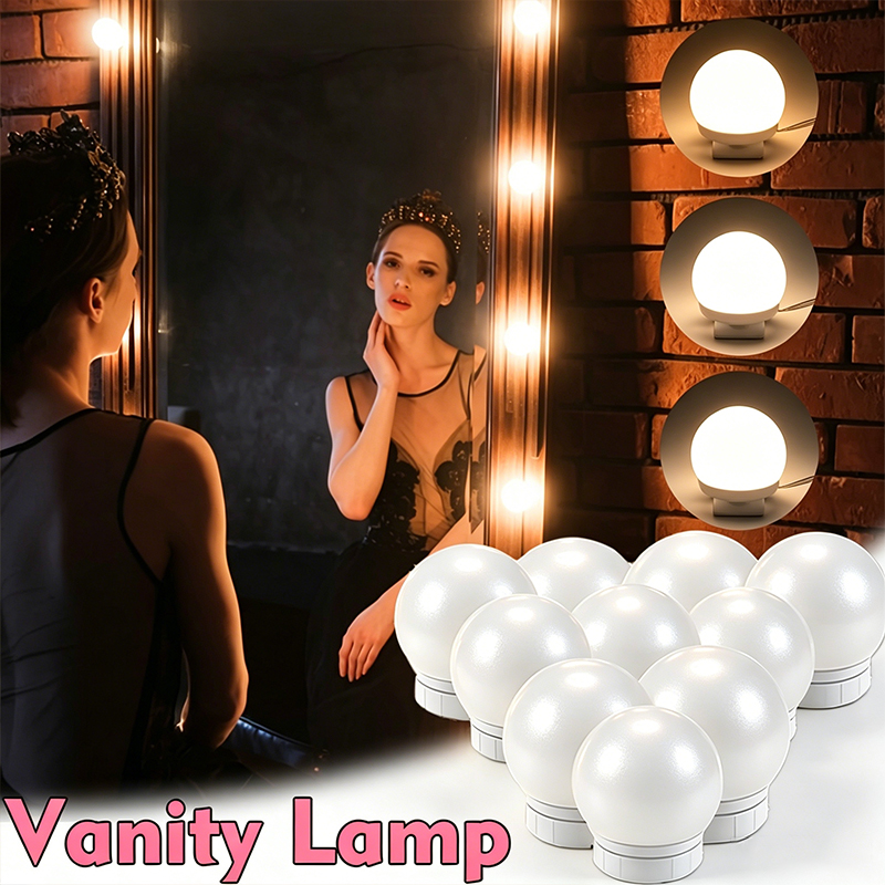 Dressing Table Vanity With Lighted Mirror - Kit de 10 Lâmpadas LED para