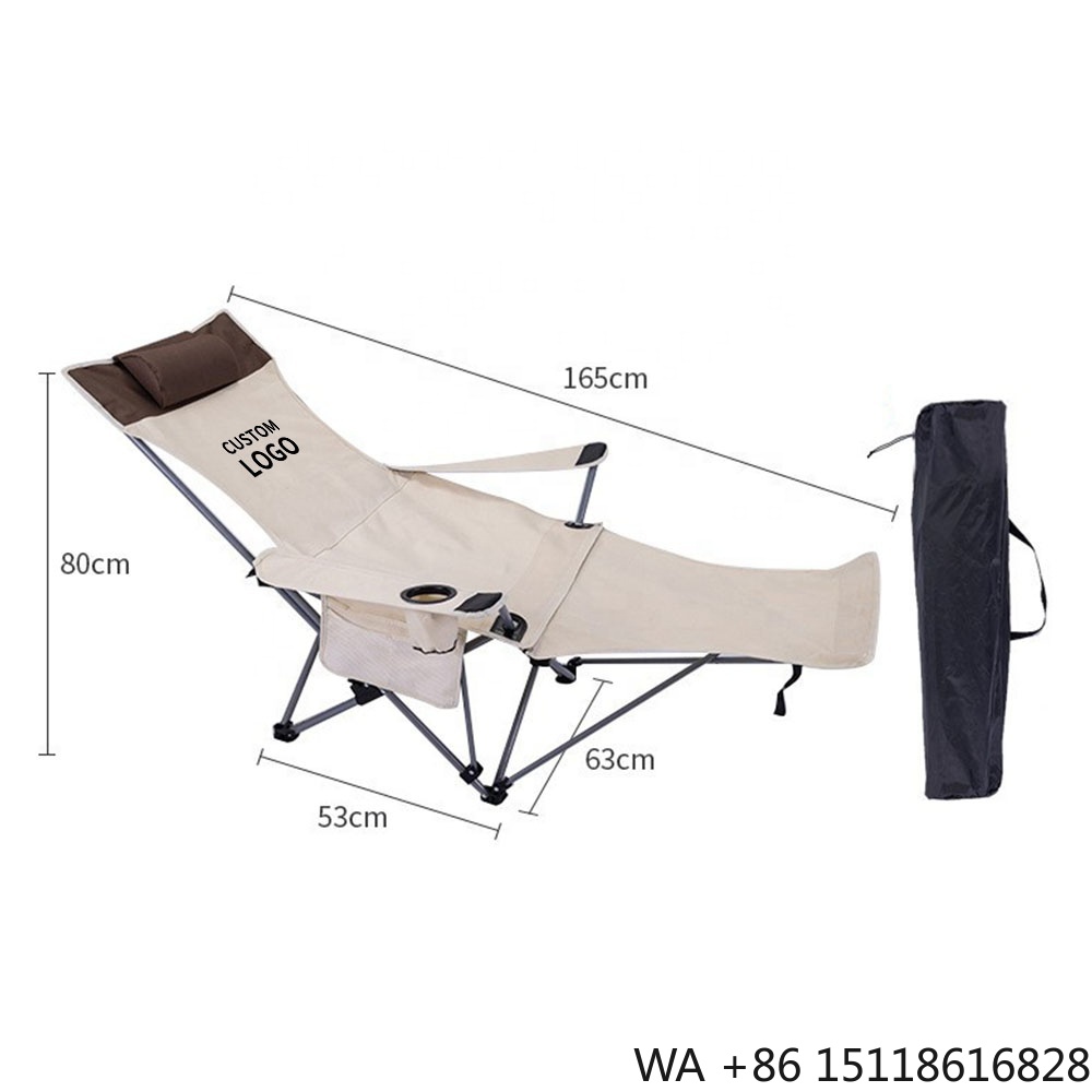 Outdoor Furniture - Cadeira Reclinável Portátil e Dobrável, Leve
