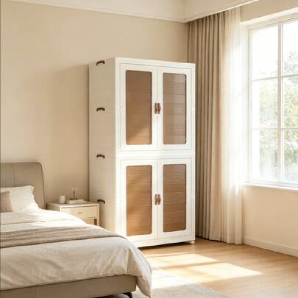 Wardrobe Closet Portable Fabric Cover - Unidade de Armazenamento de Roupas Portátil