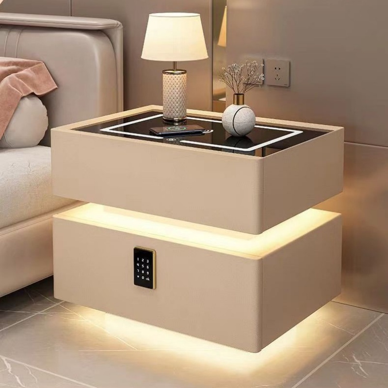 Solid Wood Nightstand 2 Drawers - Mesa de cabeceira de madeira maciça