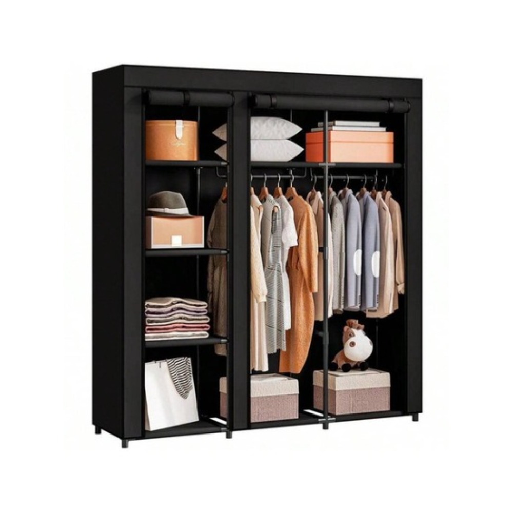 Wardrobe Closet Portable Fabric Cover - Organizador de Armazenamento de Roupas Portátil