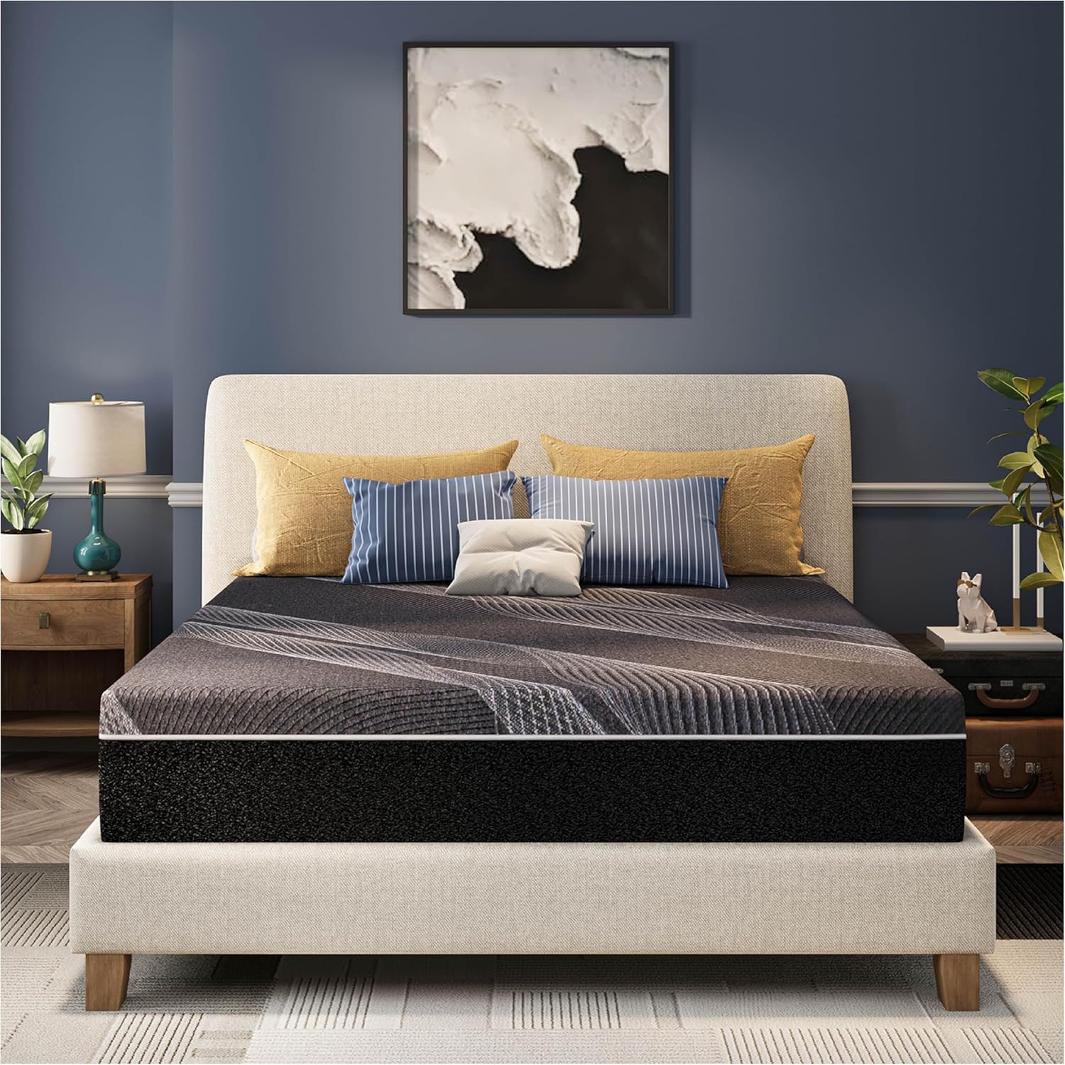 Memory Foam Mattress In A Box Queen - Colchão Queen de 12 polegadas, colchão