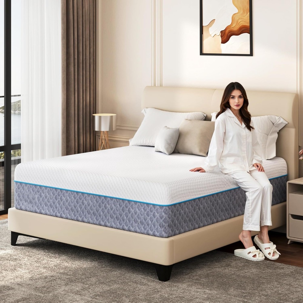 Memory Foam Mattress In A Box Queen - Colchão Queen de 14 Polegadas em