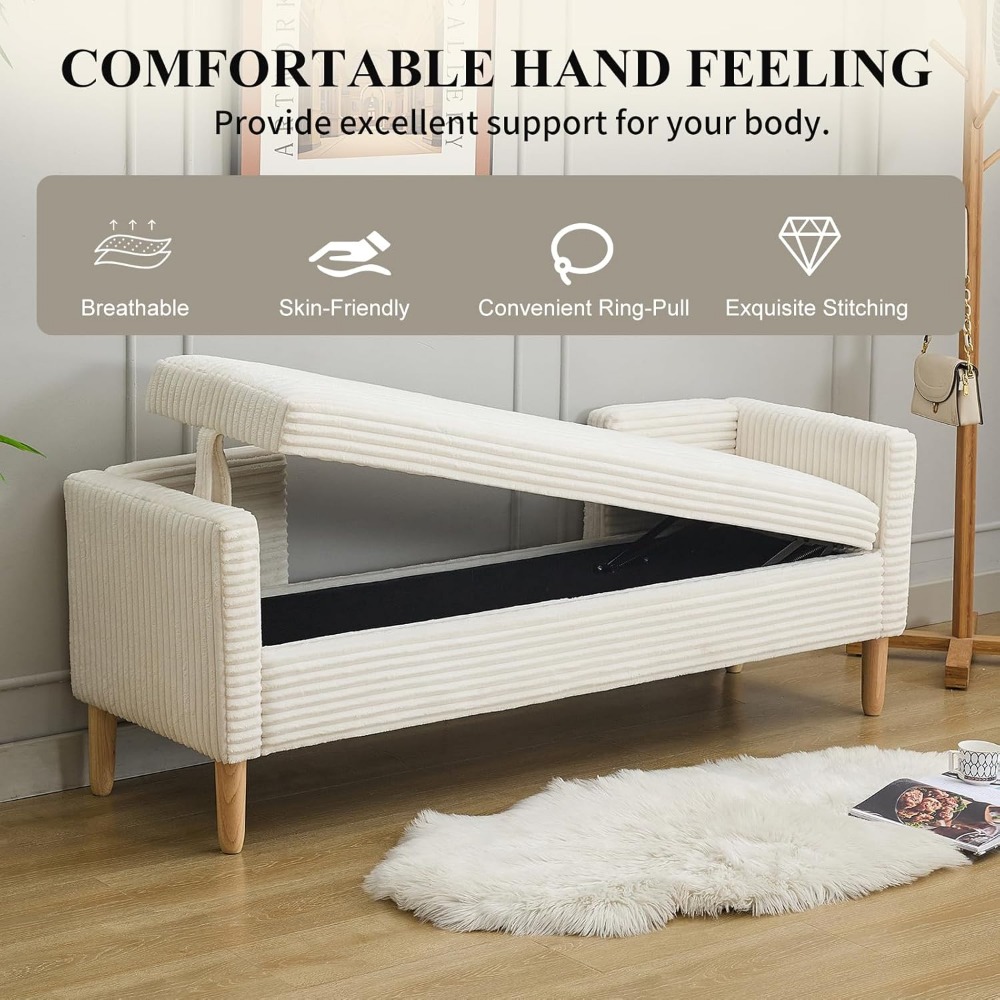 Bedroom Furniture - com perna de madeira, banco de