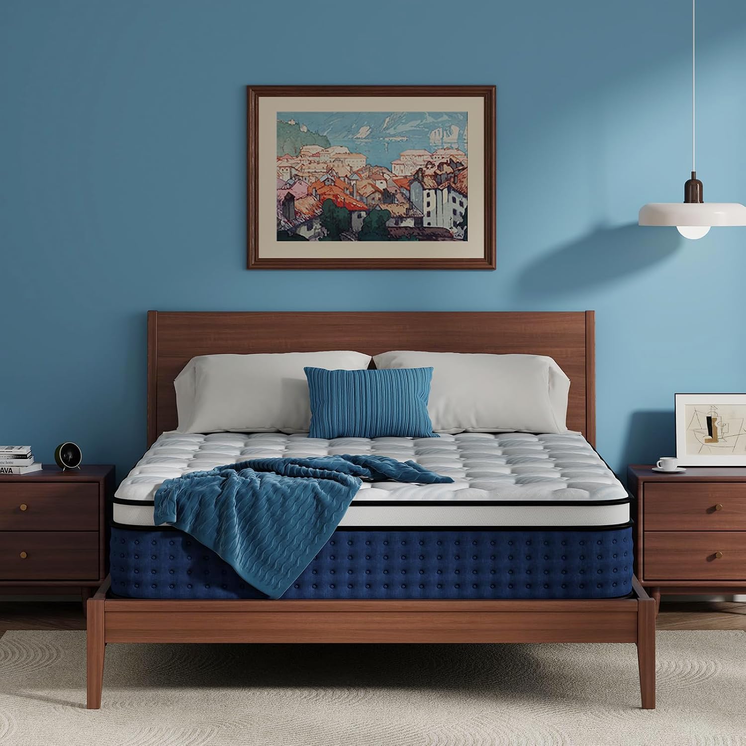 Memory Foam Mattress In A Box Queen - Colchão Híbrido Queen Size em Caixa,