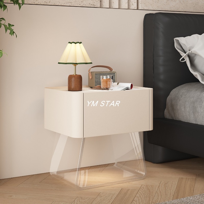 Mesa de Cabeceira Moderna com  - Solid Wood Nightstand 2 Drawers avaliação e preço