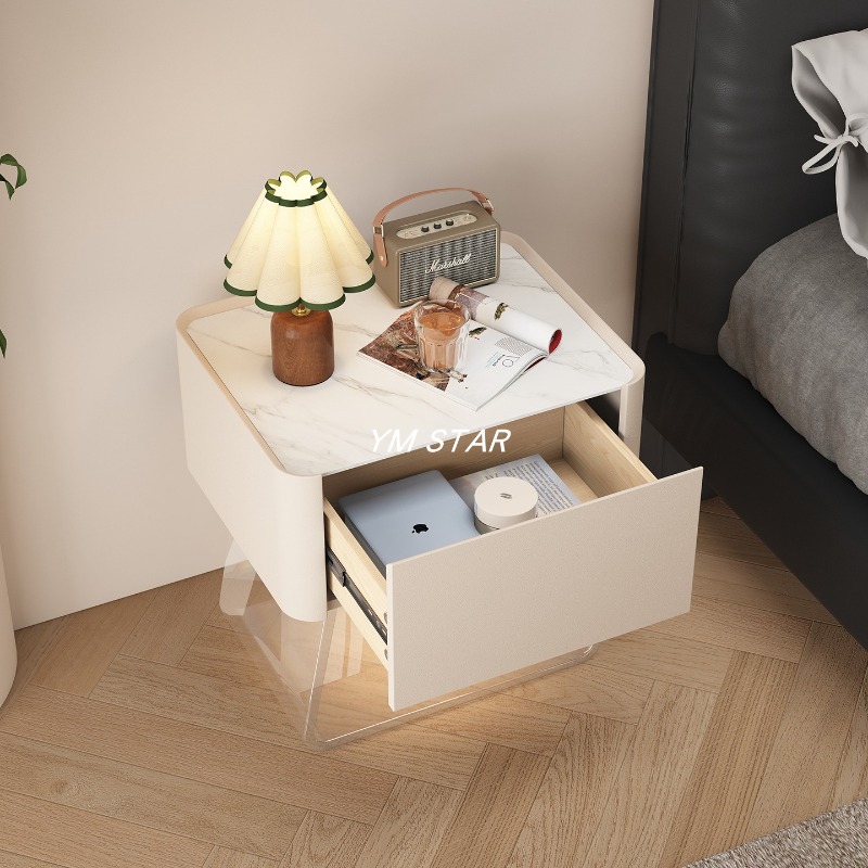Mesa de Cabeceira Moderna com  - Solid Wood Nightstand 2 Drawers avaliação e preço