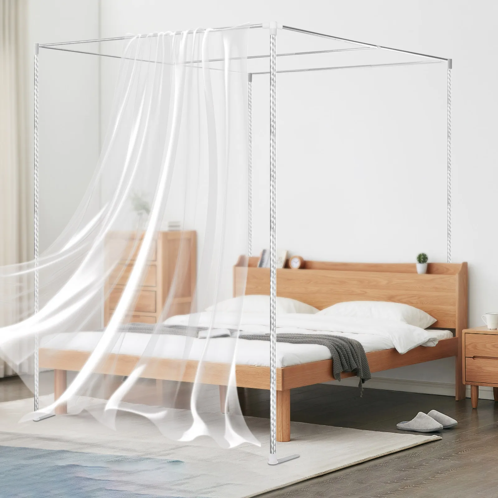 Suporte Metálico para Mosquite - Canopy Bed Frame Metal Queen avaliação e preço