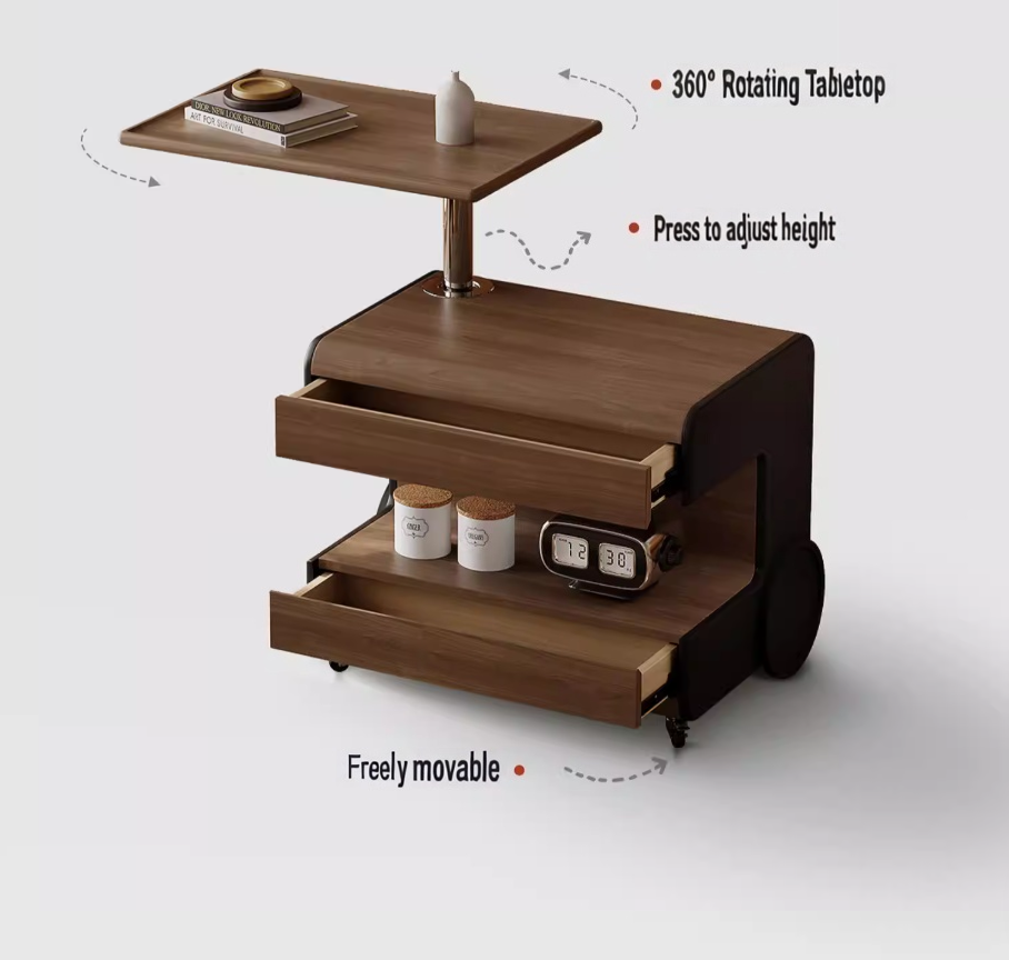 #   Mesa de Cabeceira de Madei - Solid Wood Nightstand 2 Drawers avaliação e preço