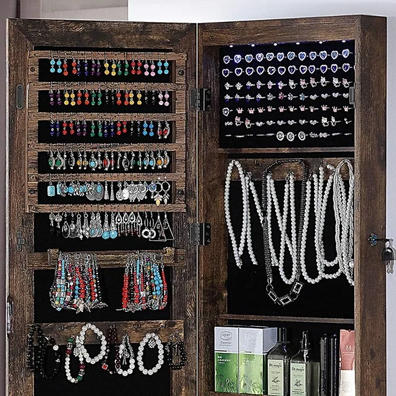 Espelho de corpo inteiro com a - Full Length Mirror Jewelry Armoire avaliação e preço