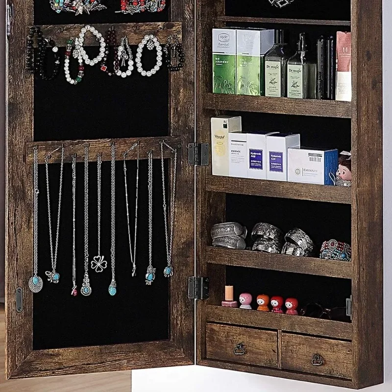 Espelho de corpo inteiro com a - Full Length Mirror Jewelry Armoire avaliação e preço
