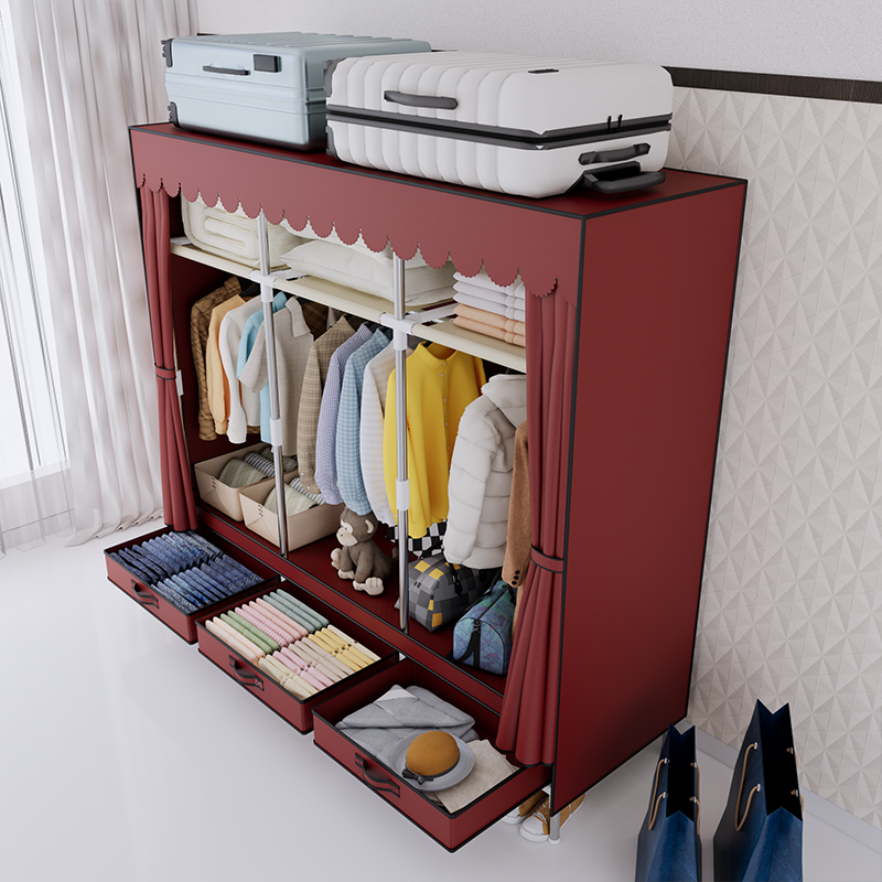 Armário de roupas portátil, es - Wardrobe Closet Portable Fabric Cover avaliação e preço