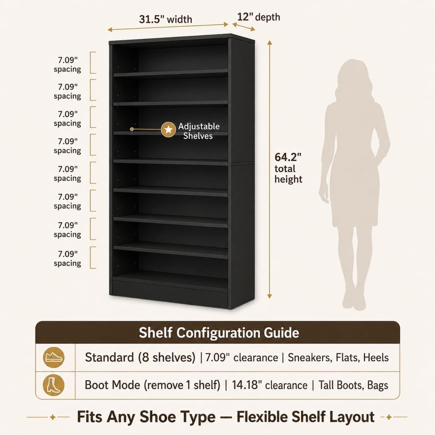 Armário de Sapatos Alto de 9 N - Shoe Rack Cabinet Narrow Entryway avaliação e preço