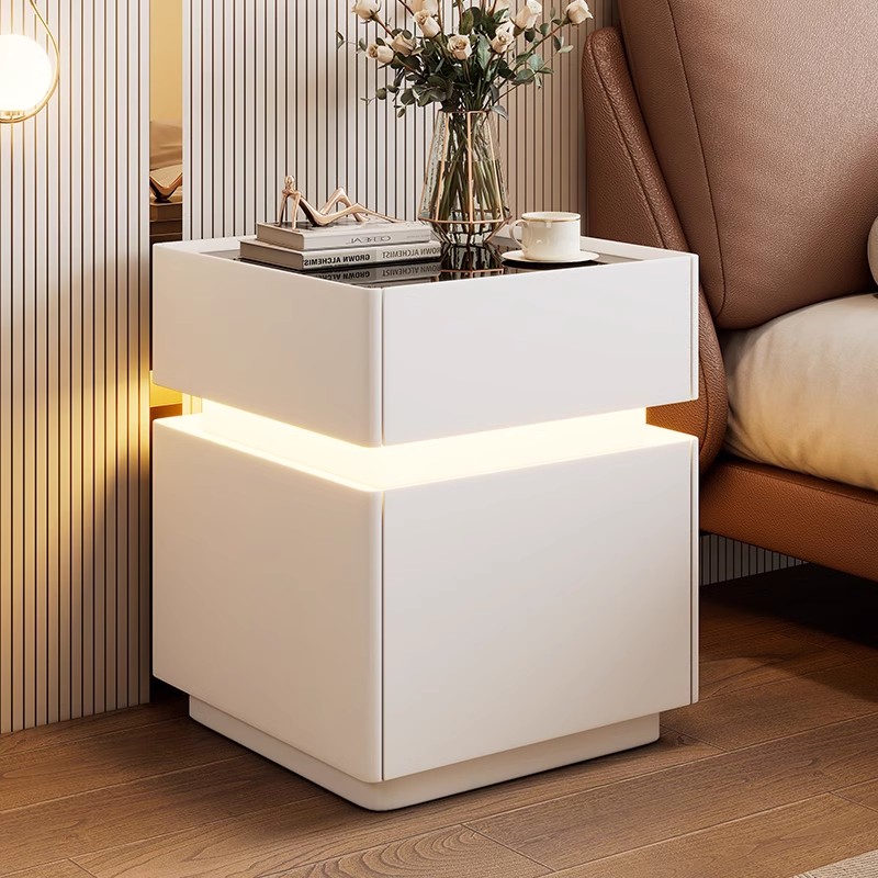 Mesa de cabeceira inteligente  - Solid Wood Nightstand 2 Drawers avaliação e preço