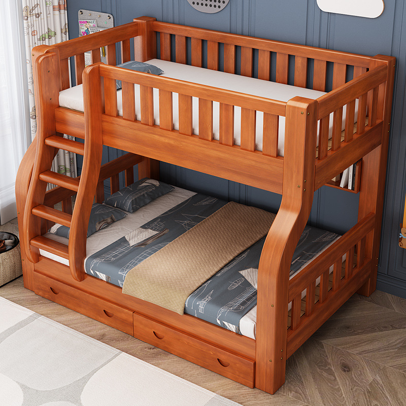 Cama Infantil Dupla de Madeira - Bunk Bed With Stairs And Slide avaliação e preço
