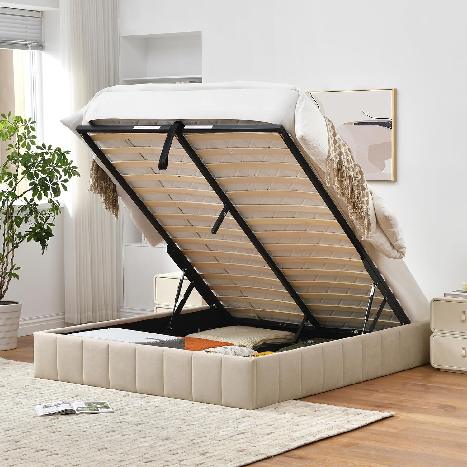 Estrutura de Cama com Armazena - Gas Lift Storage Bed Hydraulic avaliação e preço