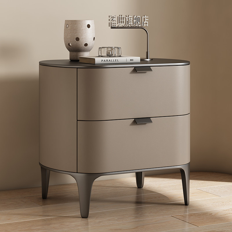Mesas de cabeceira luxuosas de - Solid Wood Nightstand 2 Drawers avaliação e preço