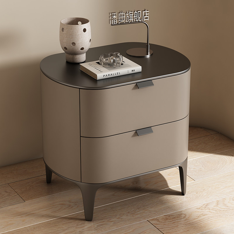 Mesas de cabeceira luxuosas de - Solid Wood Nightstand 2 Drawers avaliação e preço