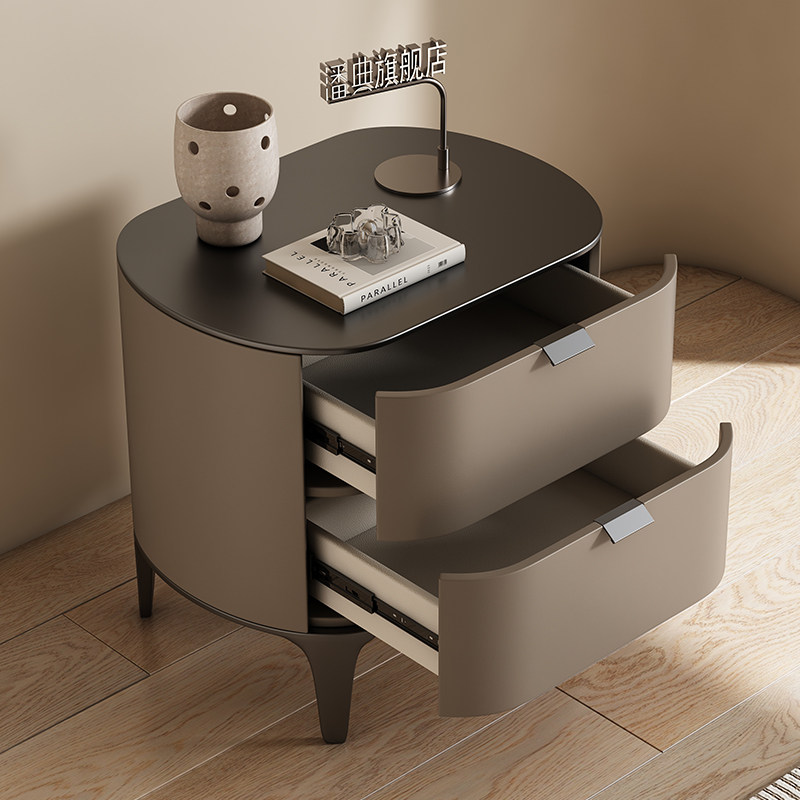 Mesas de cabeceira luxuosas de - Solid Wood Nightstand 2 Drawers avaliação e preço