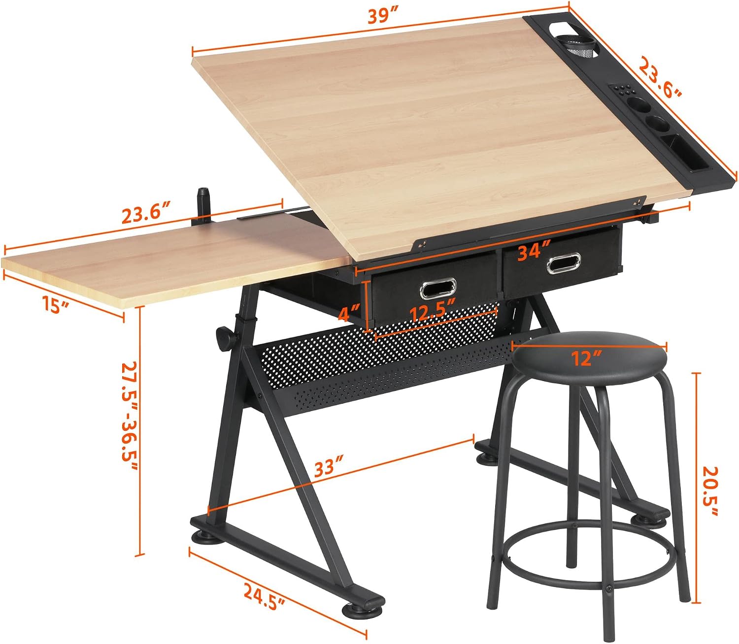 Mesa de Desenho Ajustável com  - Office Furniture avaliação e preço