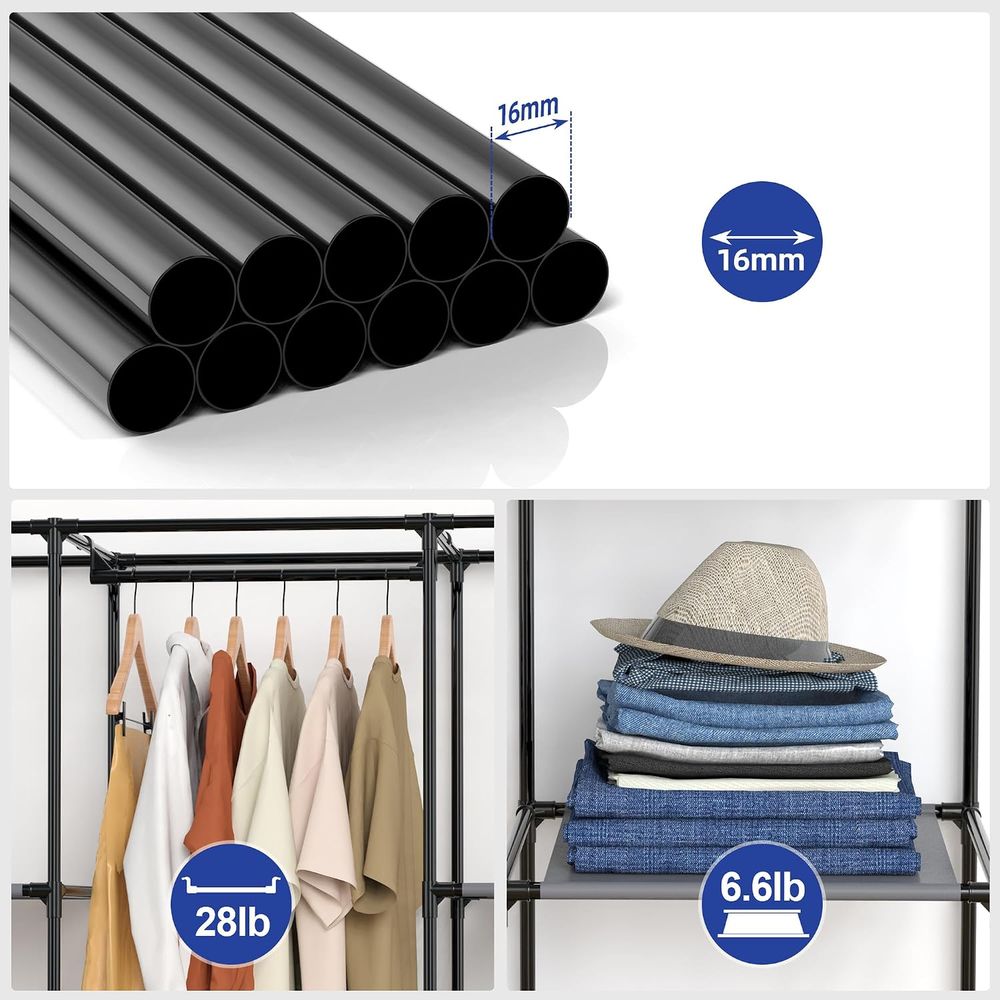 Armário Portátil, Guarda-Roupa - Wardrobe Closet Portable Fabric Cover avaliação e preço
