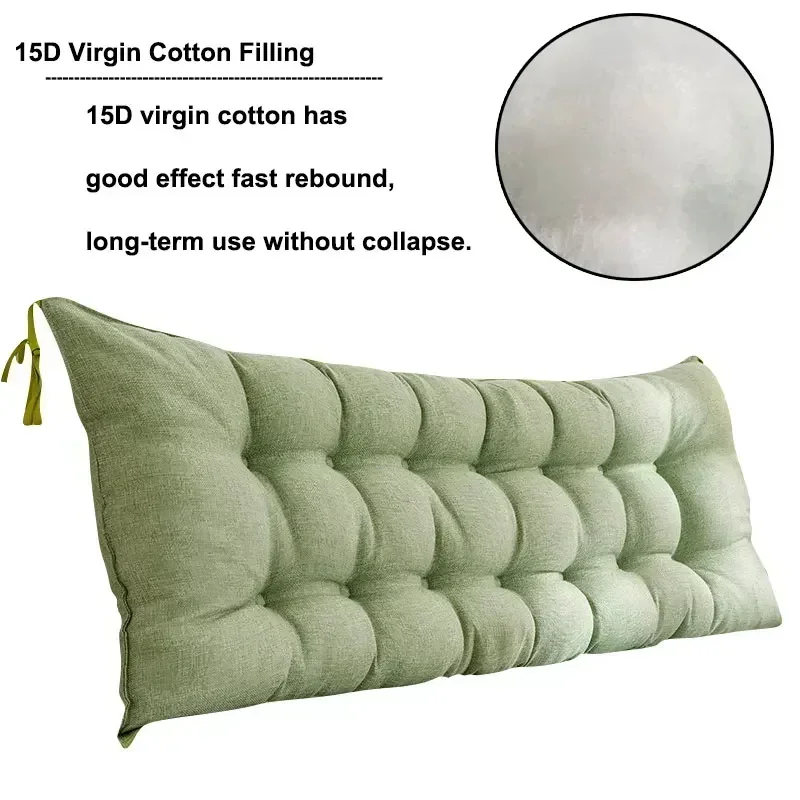 1pc sofá almofada longa cabece - Headboard Cushion Backrest Tatami avaliação e preço
