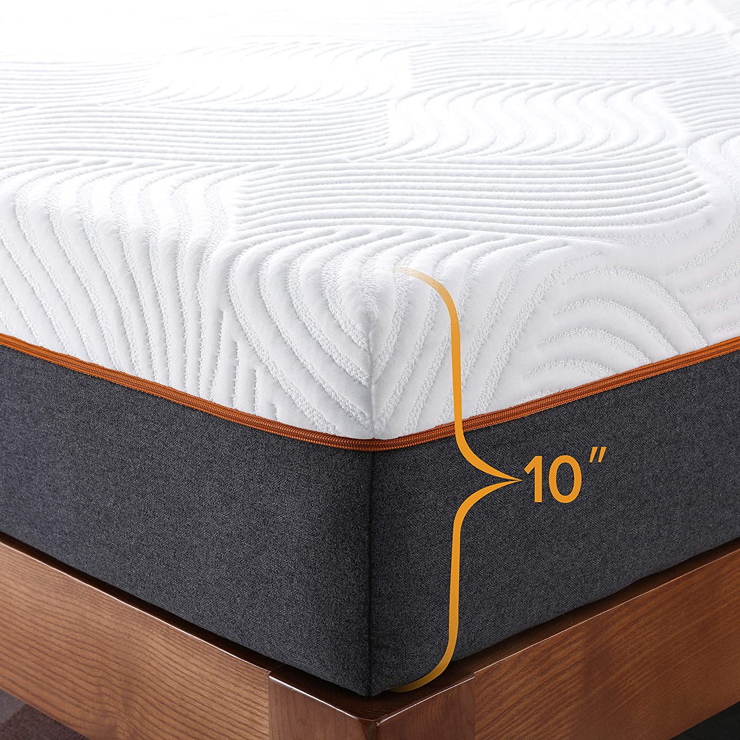 Fabricação barata hotel king q - Memory Foam Mattress In A Box Queen avaliação e preço