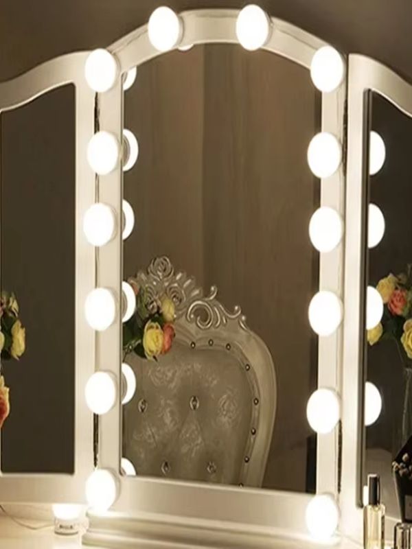 Novas Lâmpadas para Espelho de - Dressing Table Vanity With Lighted Mirror avaliação e preço