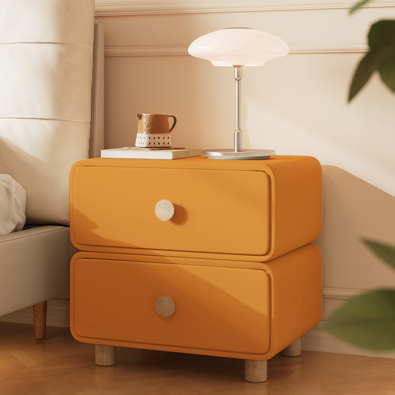 Mesa de Cabeceira Minimalista  - Solid Wood Nightstand 2 Drawers avaliação e preço