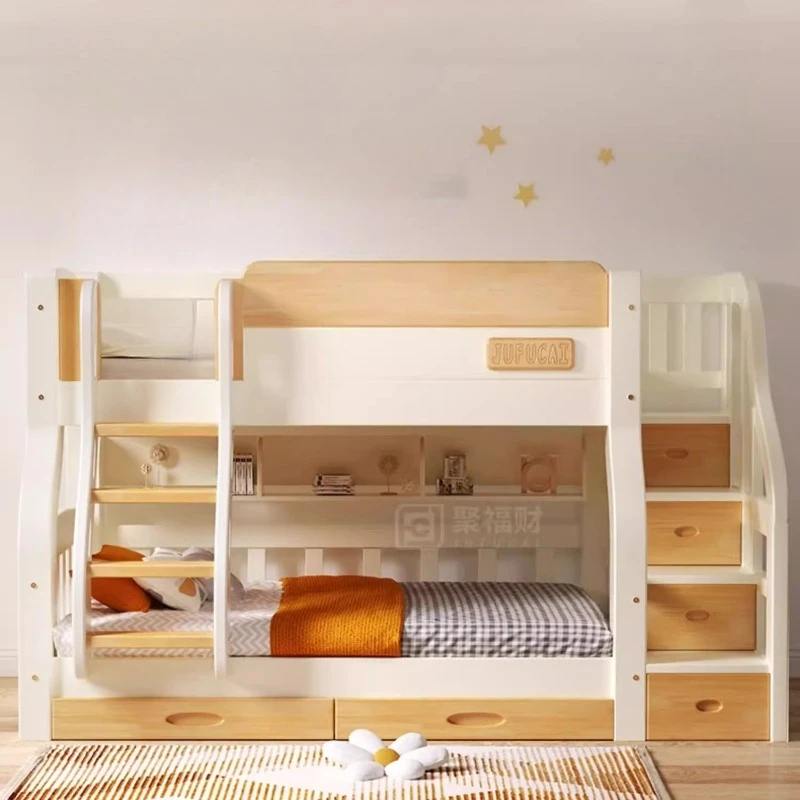 Loft cama de casal com escadas - King Size Bed Frame With Storage Drawers avaliação e preço