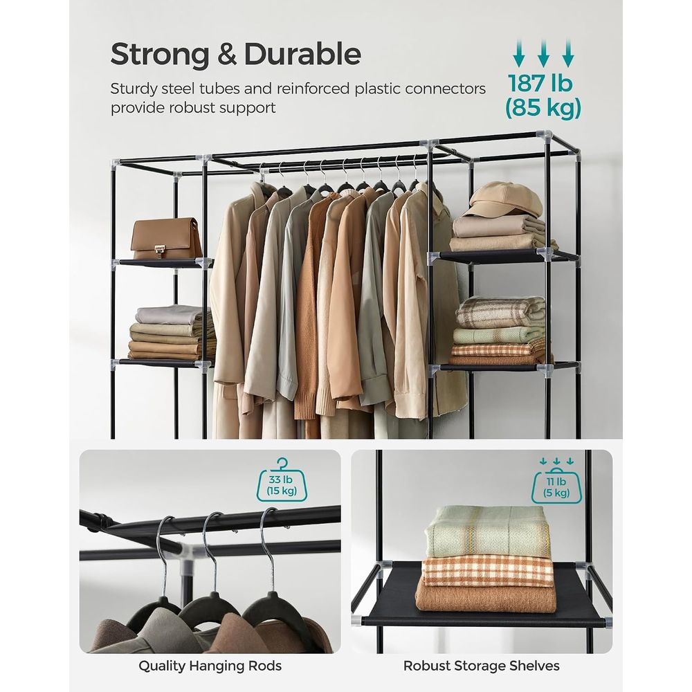 Guarda-roupa, Armário Portátil - Wardrobe Closet Portable Fabric Cover avaliação e preço