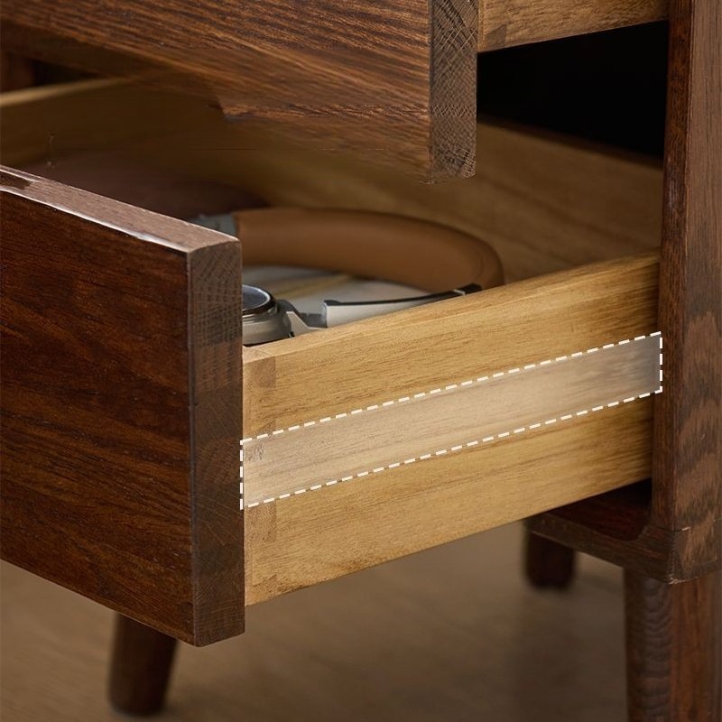 Mesas de cabeceira de madeira  - Solid Wood Nightstand 2 Drawers avaliação e preço