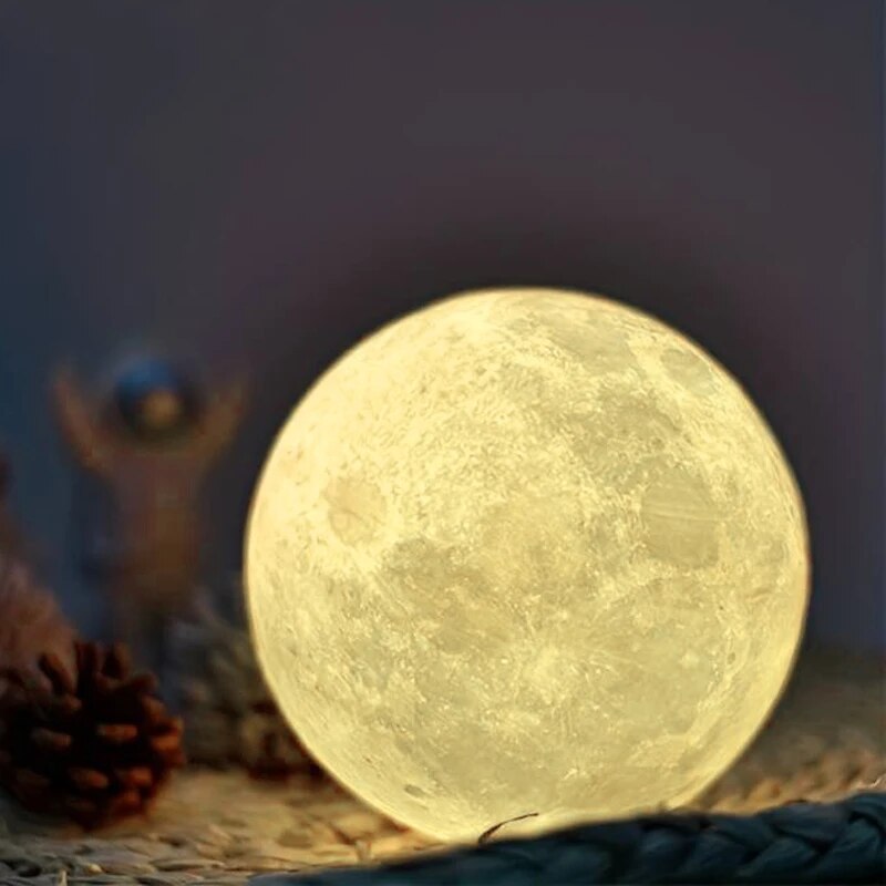 Luz LED Moon Night Light Galax - Floating Nightstand With Led Light avaliação e preço