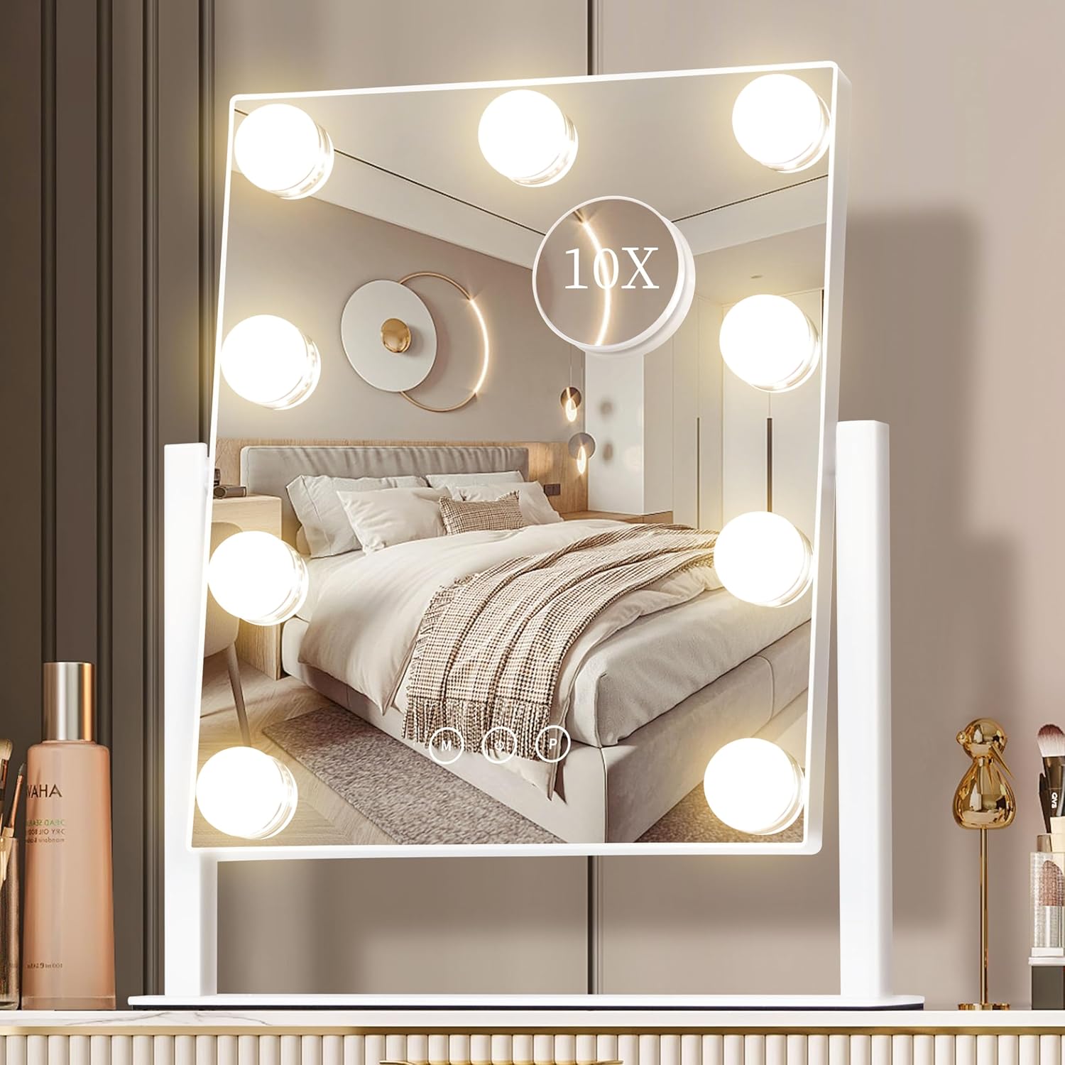 Luzes para Espelho de Maquiage - Dressing Table Vanity With Lighted Mirror avaliação e preço