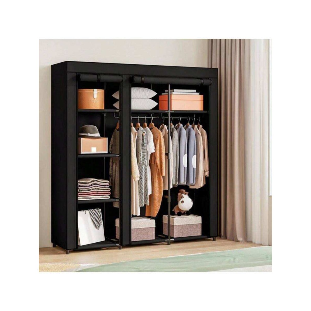 Organizador de Armazenamento d - Wardrobe Closet Portable Fabric Cover avaliação e preço