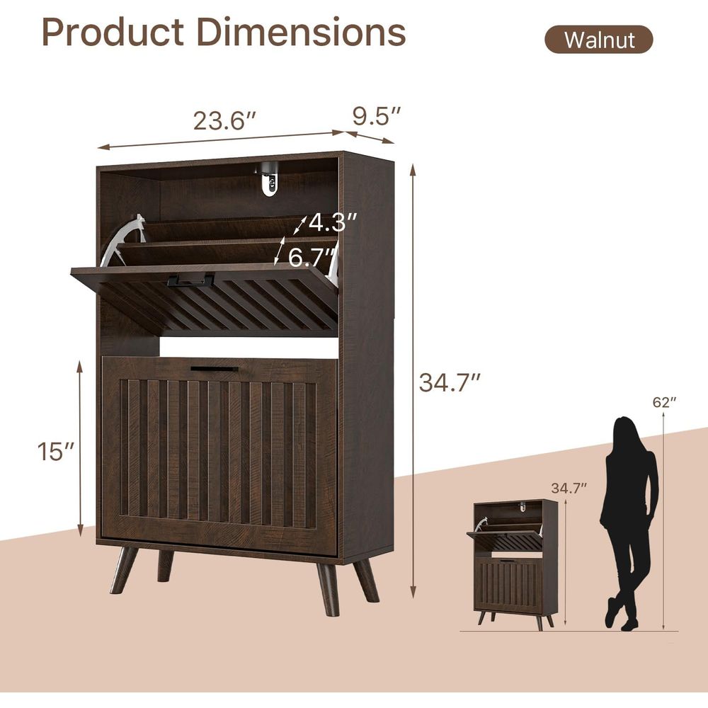 Armário para Armazenamento de  - Shoe Rack Cabinet Narrow Entryway avaliação e preço