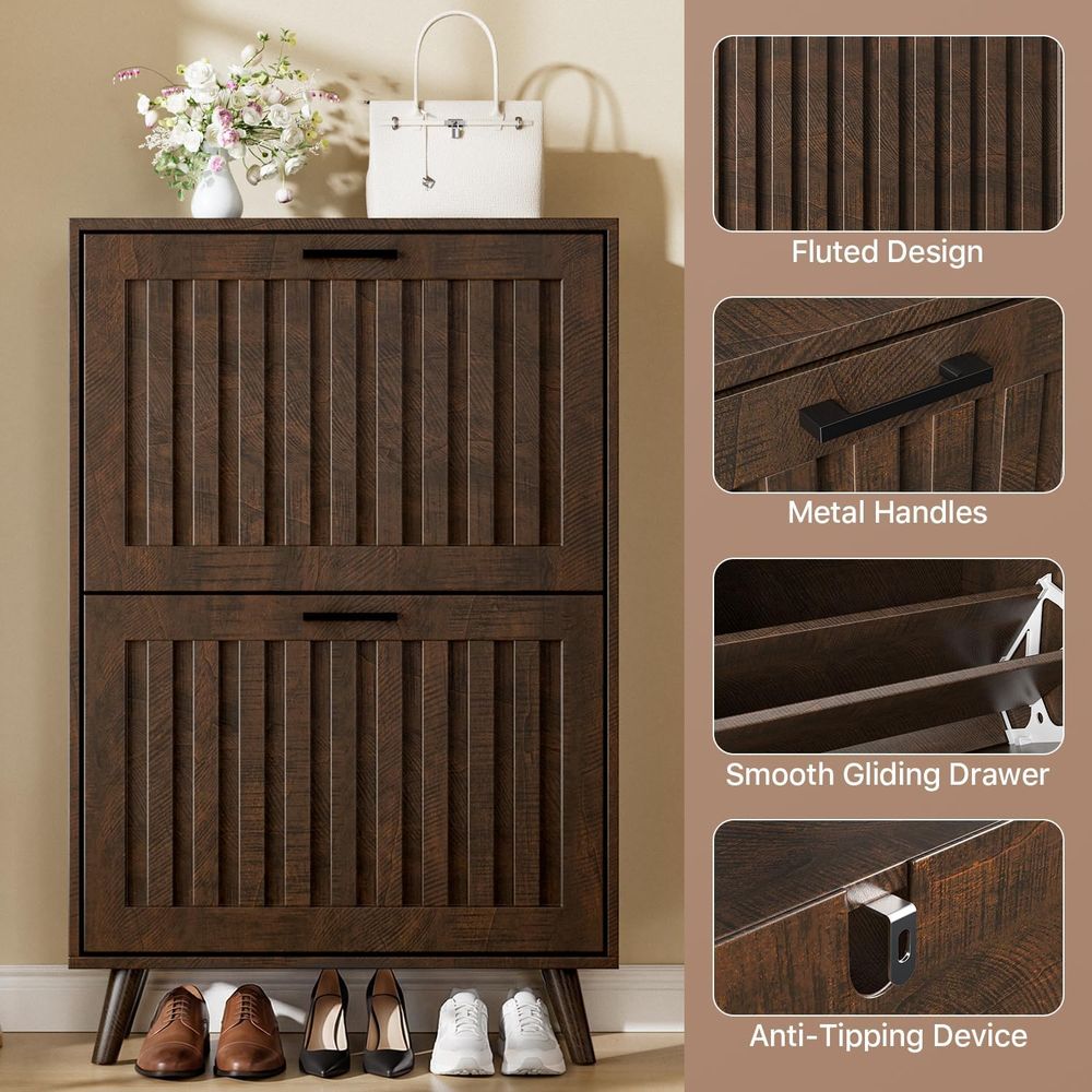 Armário para Armazenamento de  - Shoe Rack Cabinet Narrow Entryway avaliação e preço
