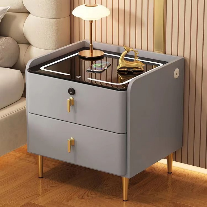 Mesa de Cabeceira de Madeira E - Solid Wood Nightstand 2 Drawers avaliação e preço