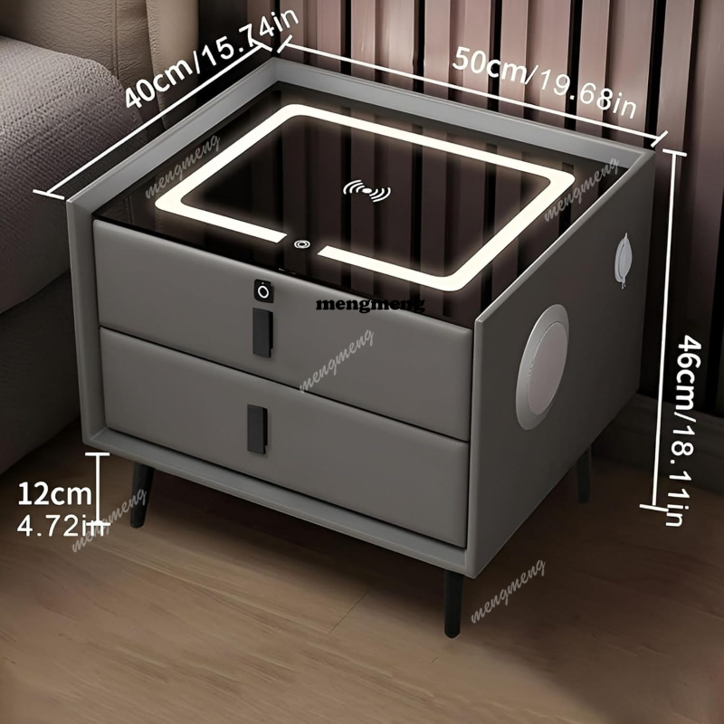 Mesa de cabeceira inteligente  - Solid Wood Nightstand 2 Drawers avaliação e preço