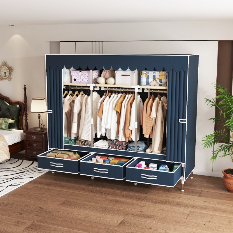 Armário de tecido de 65 polega - Wardrobe Closet Portable Fabric Cover avaliação e preço