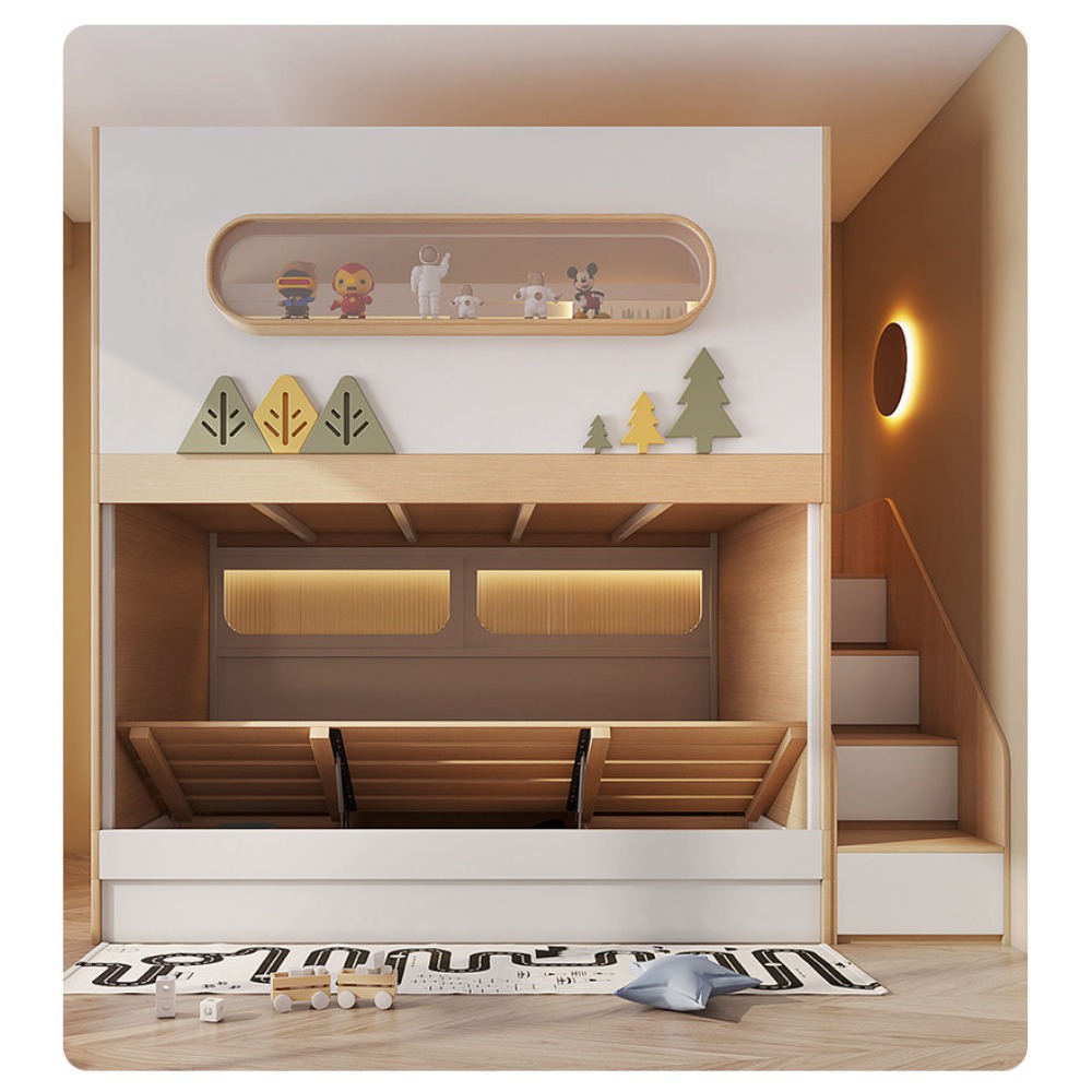 Cama Beliche Infantil Cápsula  - Bunk Bed With Stairs And Slide avaliação e preço