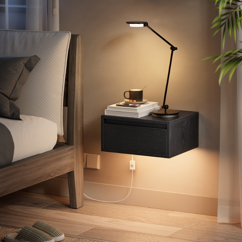 Mesa de Cabeceira Flutuante Mo - Floating Nightstand With Led Light avaliação e preço